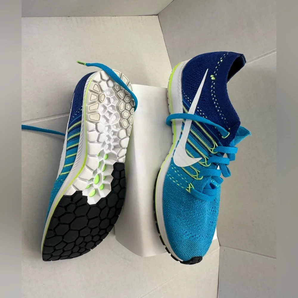 Nike Blue and White Running Shoes size 7
